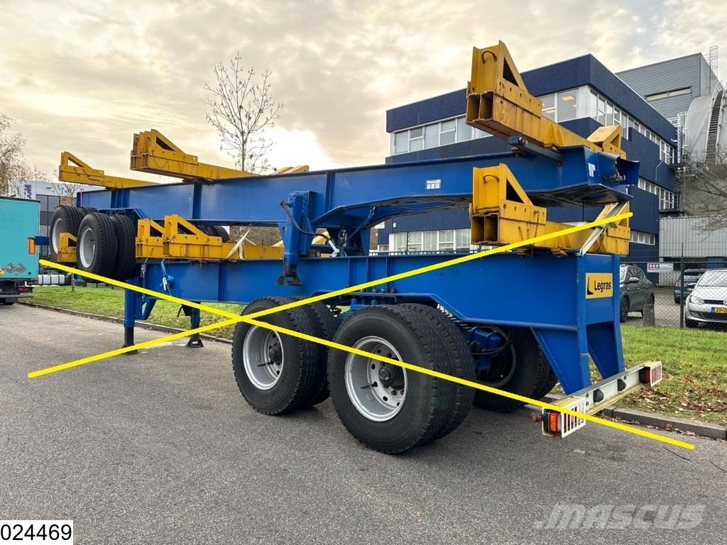 Legras Openlaadbak Wood transport, Steel suspension Semirremolque de transporte de madera