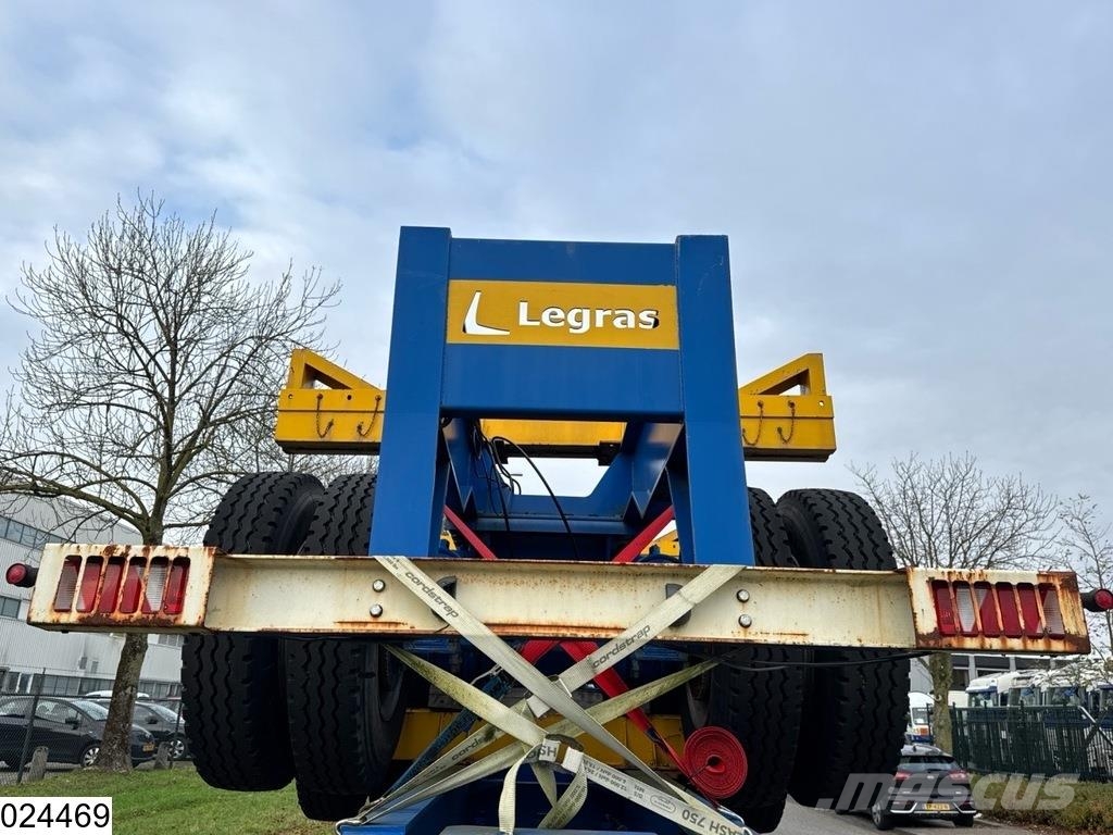 Legras Openlaadbak Wood transport, Steel suspension Semirremolque de transporte de madera