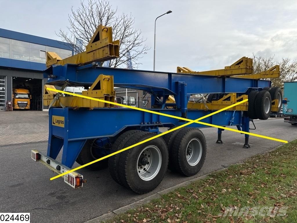 Legras Openlaadbak Wood transport, Steel suspension Semirremolque de transporte de madera