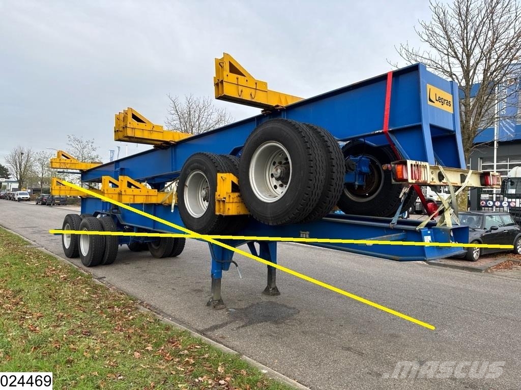 Legras Openlaadbak Wood transport, Steel suspension Semirremolque de transporte de madera