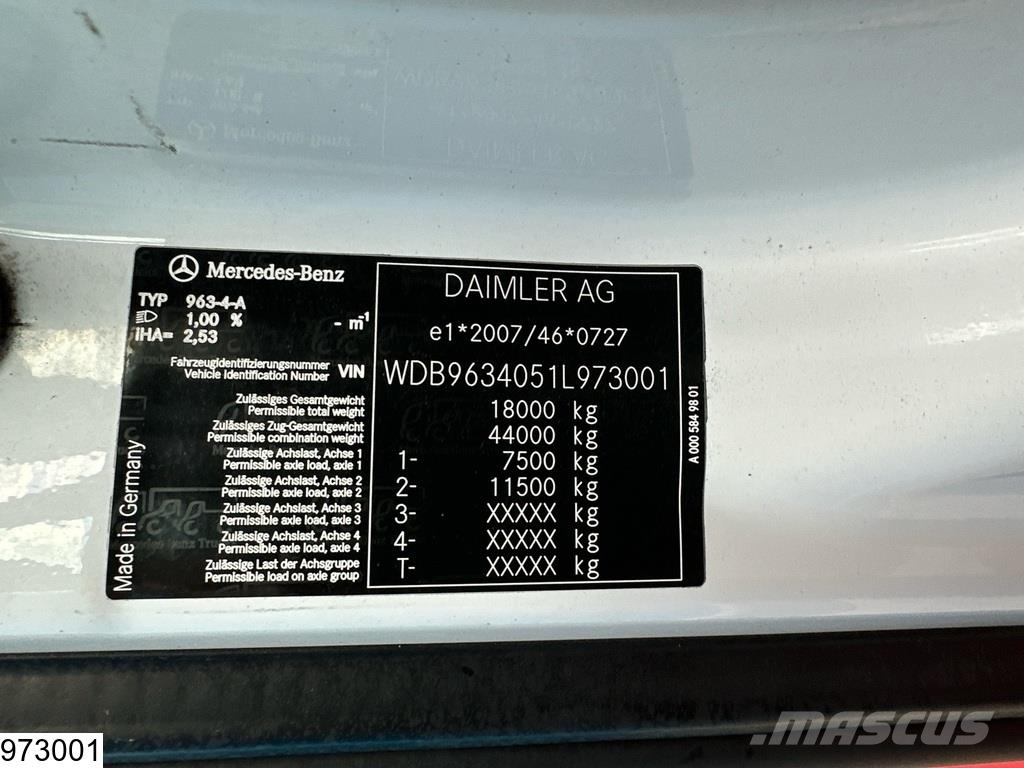 Mercedes-Benz Actros 1843 EURO 6, Retarder, Lohr Vlačilci