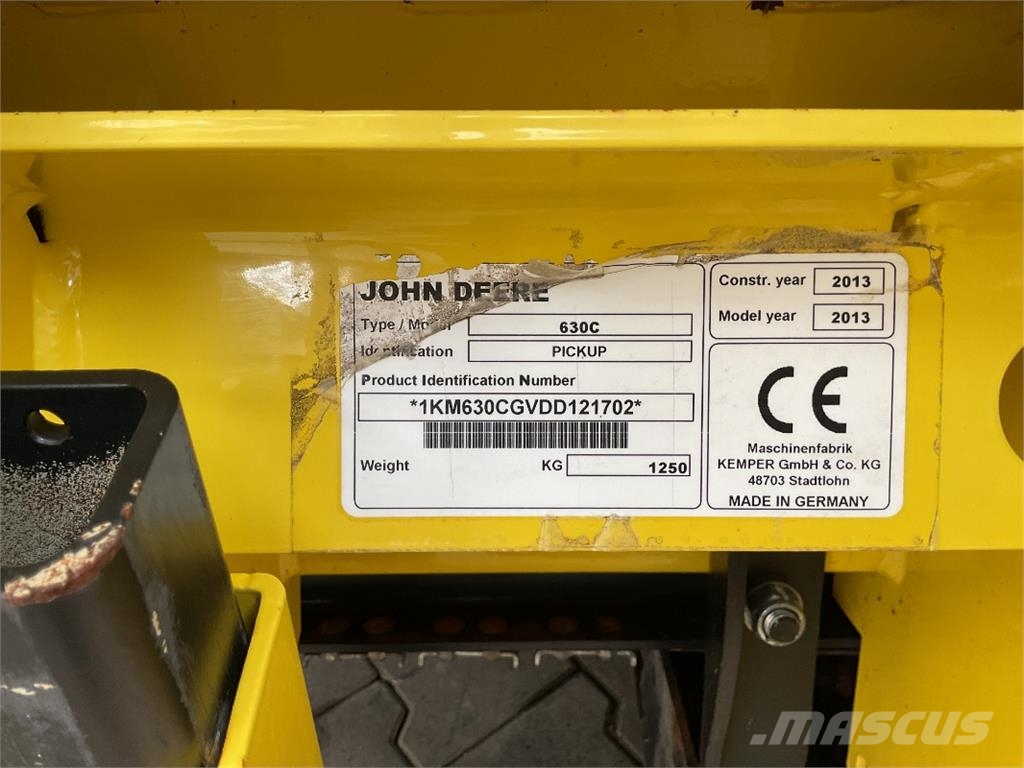 John Deere 630 C Ot, samanlık ve yem makinesi aksesuarları