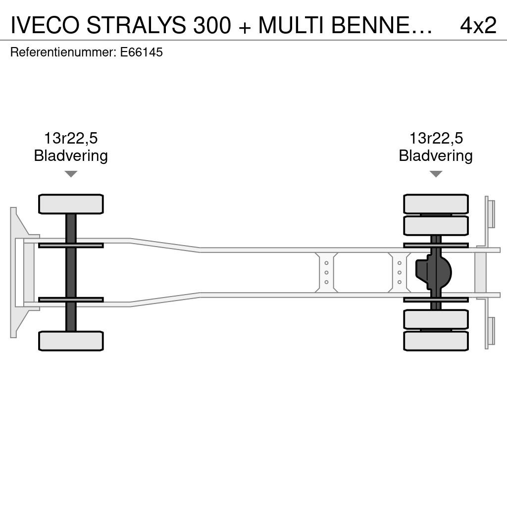 Iveco STRALYS 300 + MULTI BENNE AJK Camiones con gancho