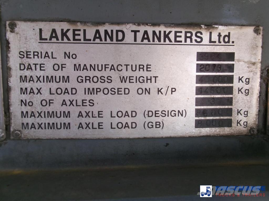 Lakeland Fuel tank alu 42.8 m3 / 6 comp + pump Напівпричепи-автоцистерни