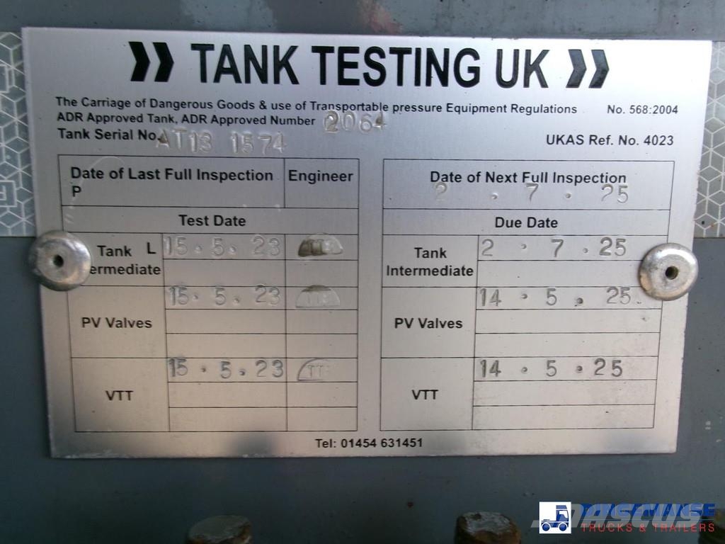 Lakeland Fuel tank alu 42.8 m3 / 6 comp + pump Напівпричепи-автоцистерни