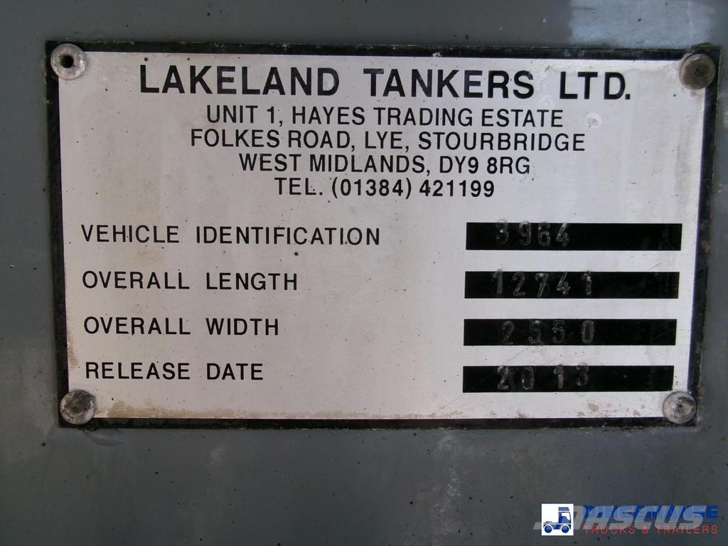 Lakeland Fuel tank alu 42.8 m3 / 6 comp + pump Напівпричепи-автоцистерни
