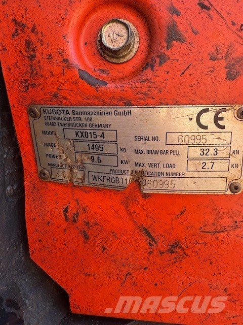 Kubota KX 015-4 Εκσκαφάκι (διαβολάκι) < 7t
