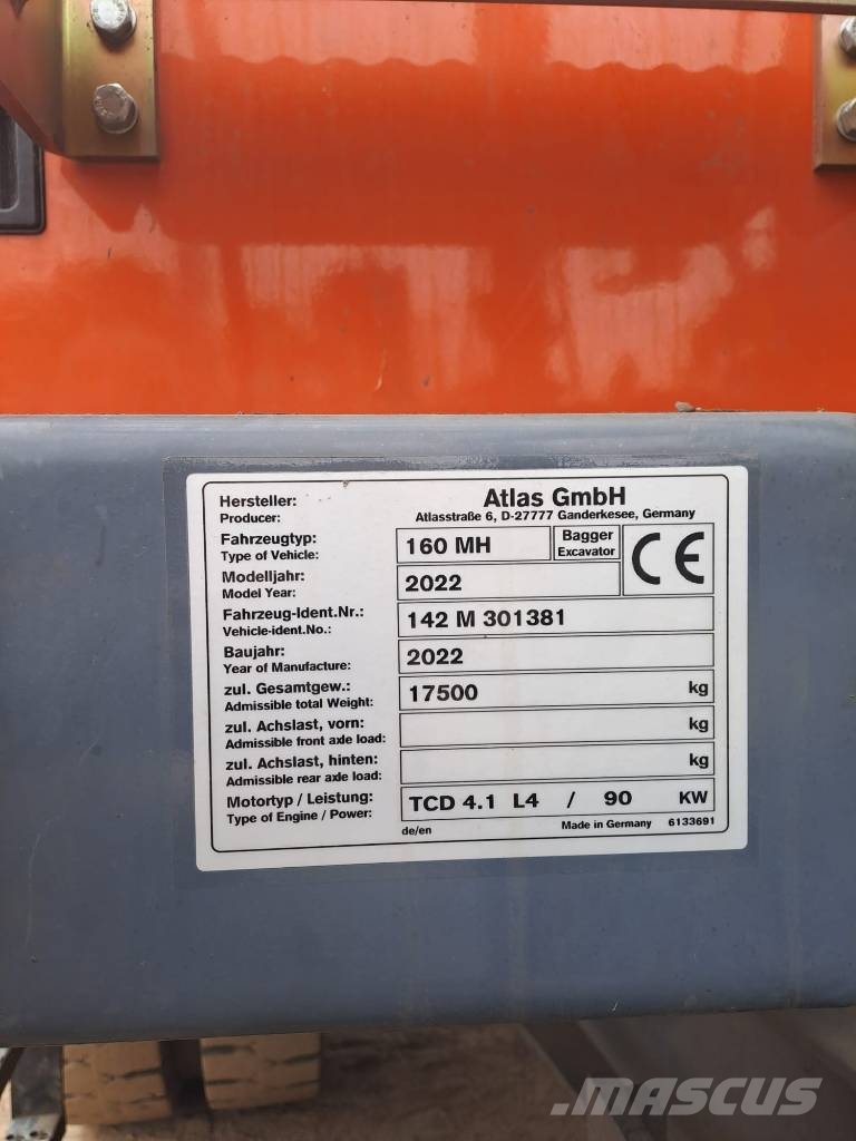 Atlas 160 MH Iekraušanas tehnika- Citi
