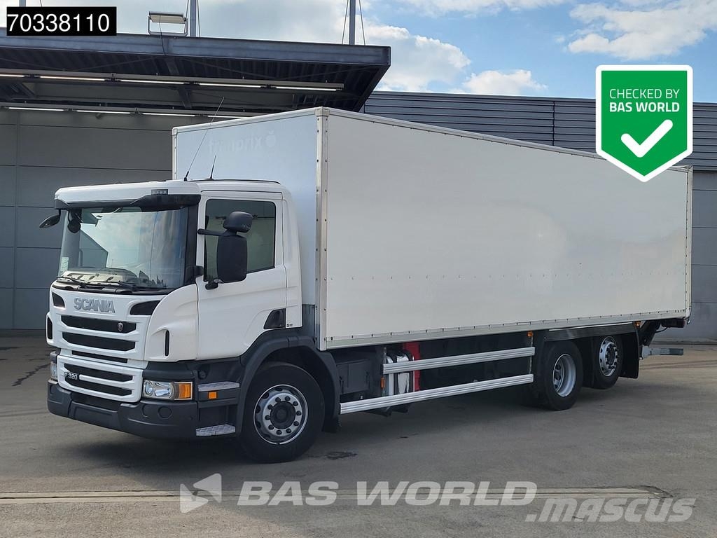 Scania P320 P 6X2 3000kg Ladebordwand Lift+steering axle Bakwagens met gesloten opbouw