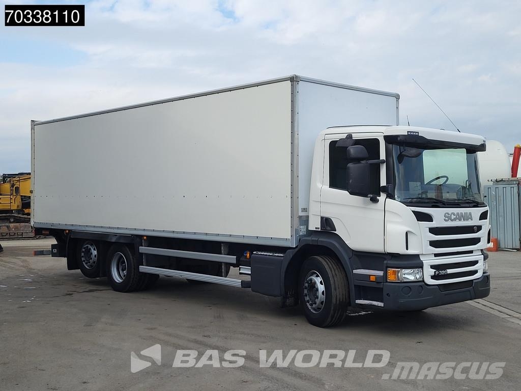 Scania P320 P 6X2 3000kg Ladebordwand Lift+steering axle Bakwagens met gesloten opbouw