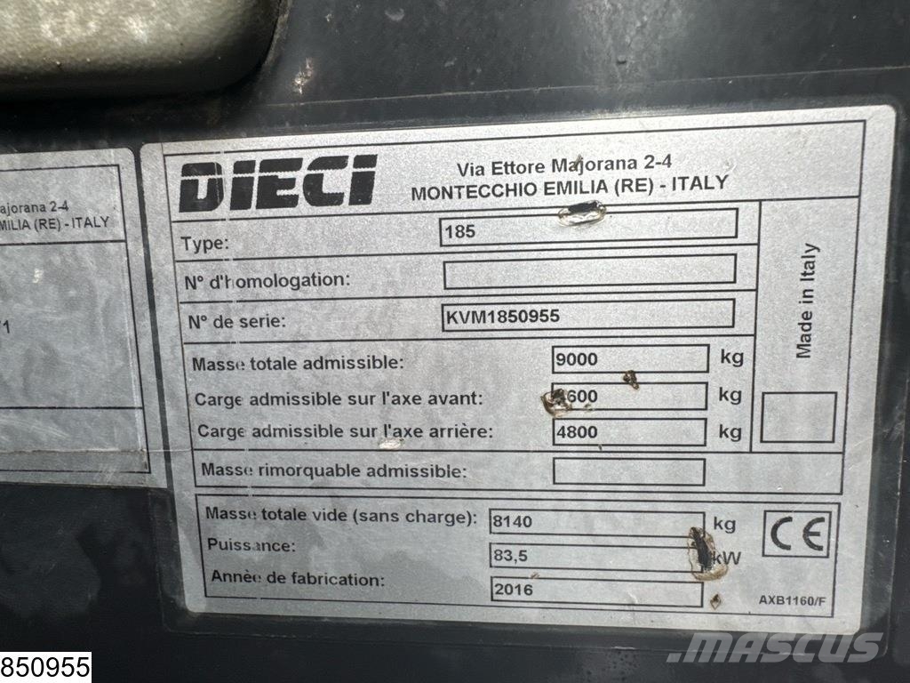 Dieci 185 3180 hr, 83,5 kW, 8140 kg, 2016 Teleskopski viličarji
