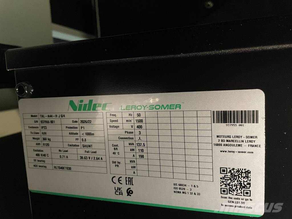 Perkins 1106A-70TG1 - 150 kVA Generator - DPX-19807 مولدات ديزل