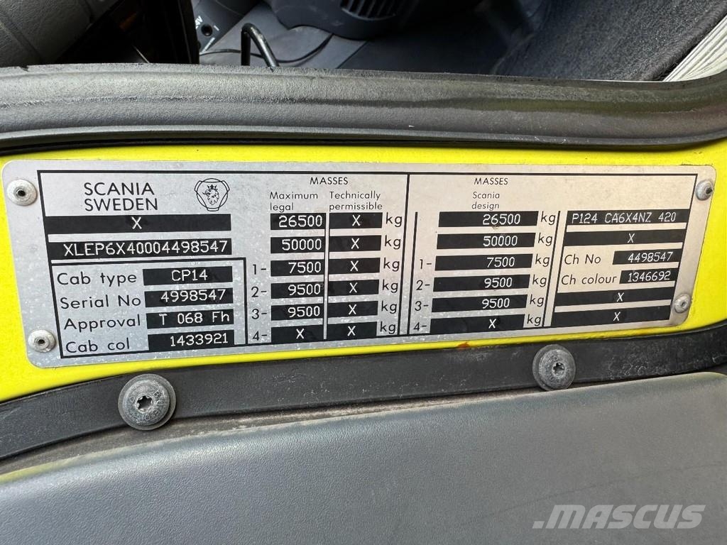 Scania P124 420, CA 6x4 NZ, Full Steel, Hubreduction, Ret Sattelzugmaschinen