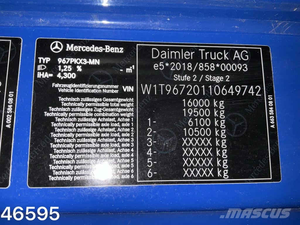 Mercedes-Benz Atego 1524 Euro 6 Atlas 10 Tonmeter laadkraan Just Kipper