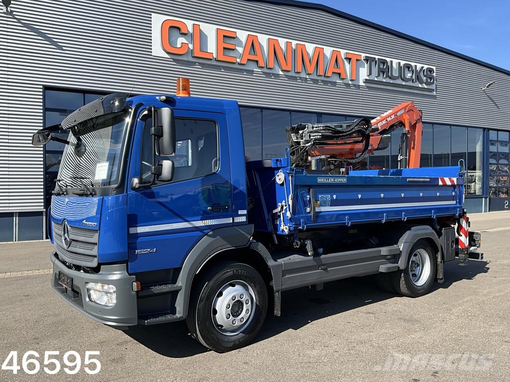 Mercedes-Benz Atego 1524 Euro 6 Atlas 10 Tonmeter laadkraan Just Kipper