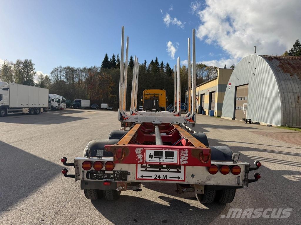 Närko 4 AXLE + AXLE LIFTING + SLIDING TIMBER POST Прицепы Лесовозы