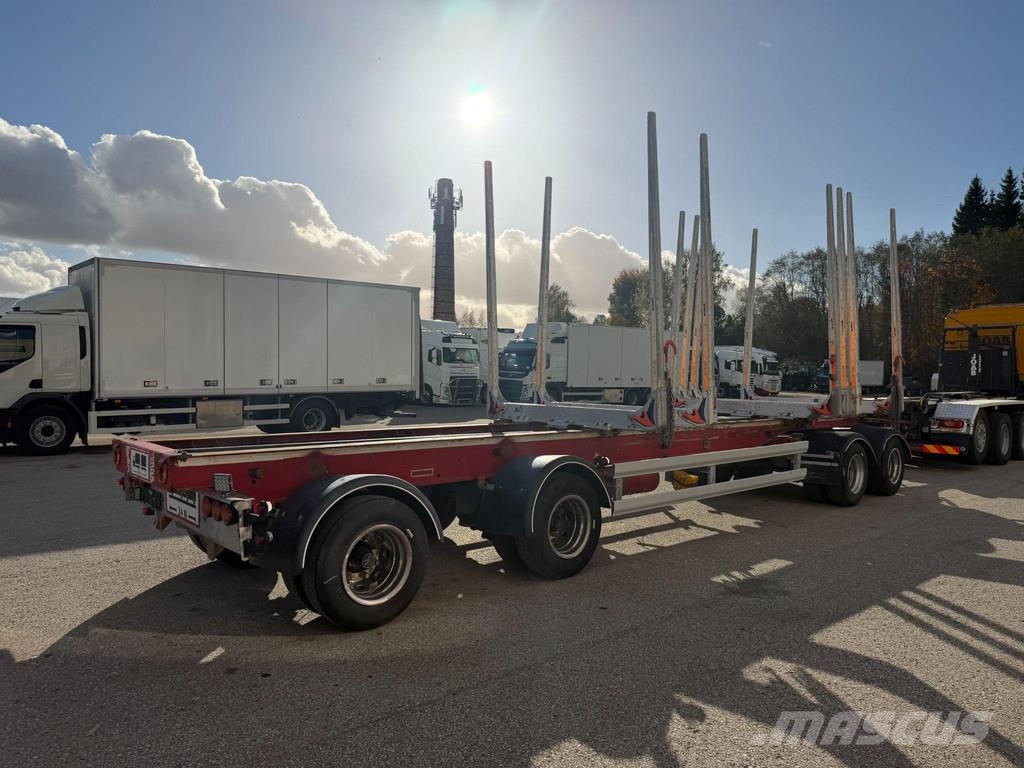 Närko 4 AXLE + AXLE LIFTING + SLIDING TIMBER POST Прицепы Лесовозы