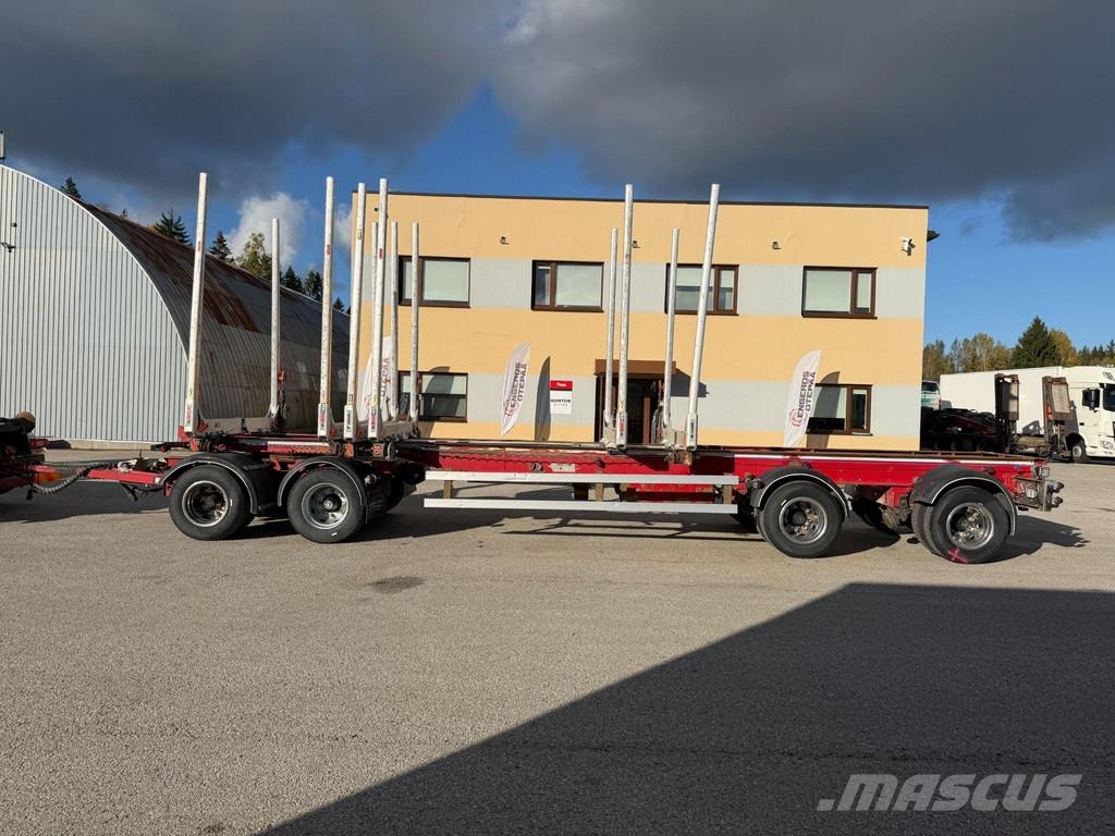Närko 4 AXLE + AXLE LIFTING + SLIDING TIMBER POST Прицепы Лесовозы