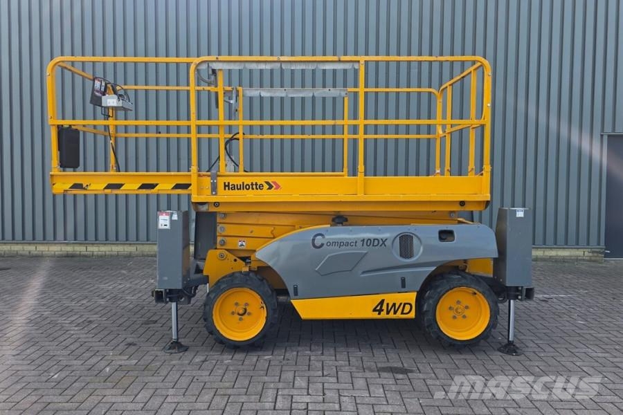Haulotte COMPACT 10DX Diesel, 4x4 Drive, 10.2m Working Heig Nacelle ciseaux