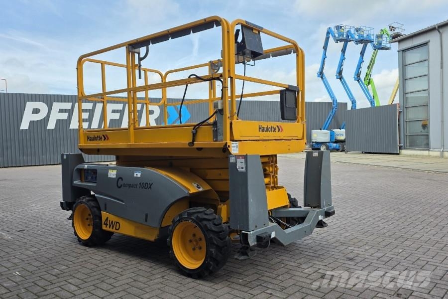 Haulotte COMPACT 10DX Diesel, 4x4 Drive, 10.2m Working Heig Nacelle ciseaux