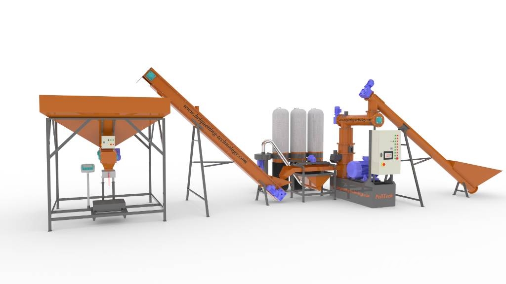 Sawdust and Straw Pelletizing Mini-Complex GFD-0.7 - PellTech 임업 장비 - 기타