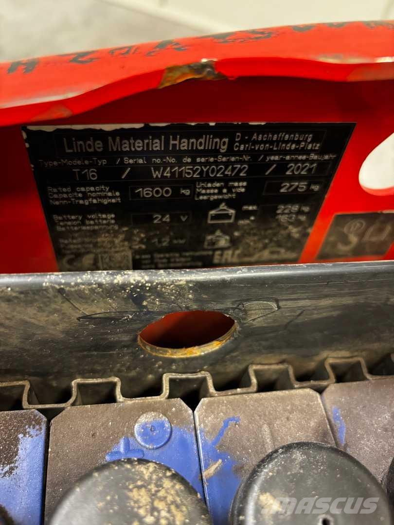 Linde T16 行走控制式堆積機