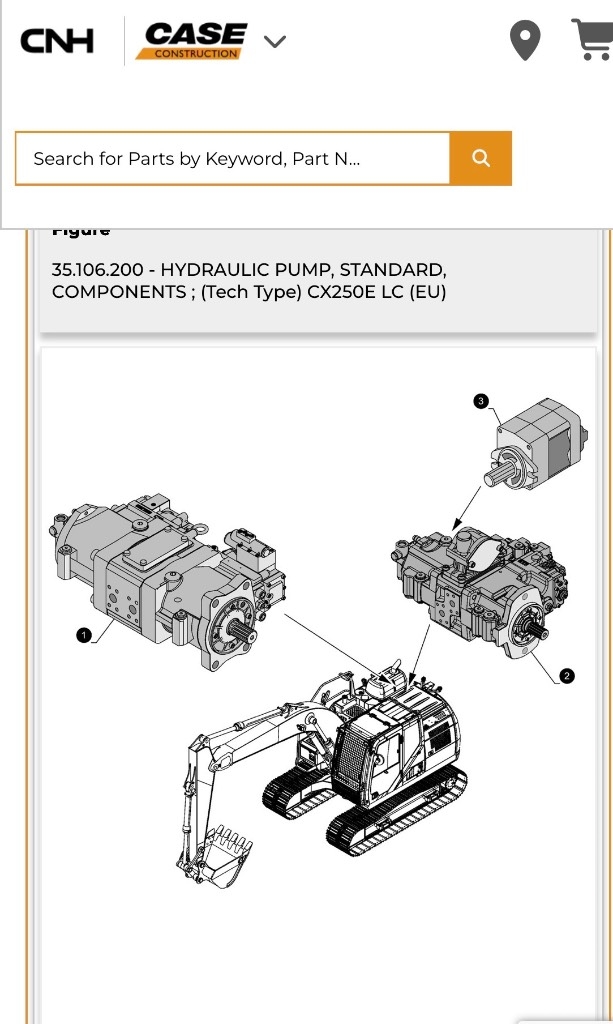 CASE CX 210 D هيدروليات