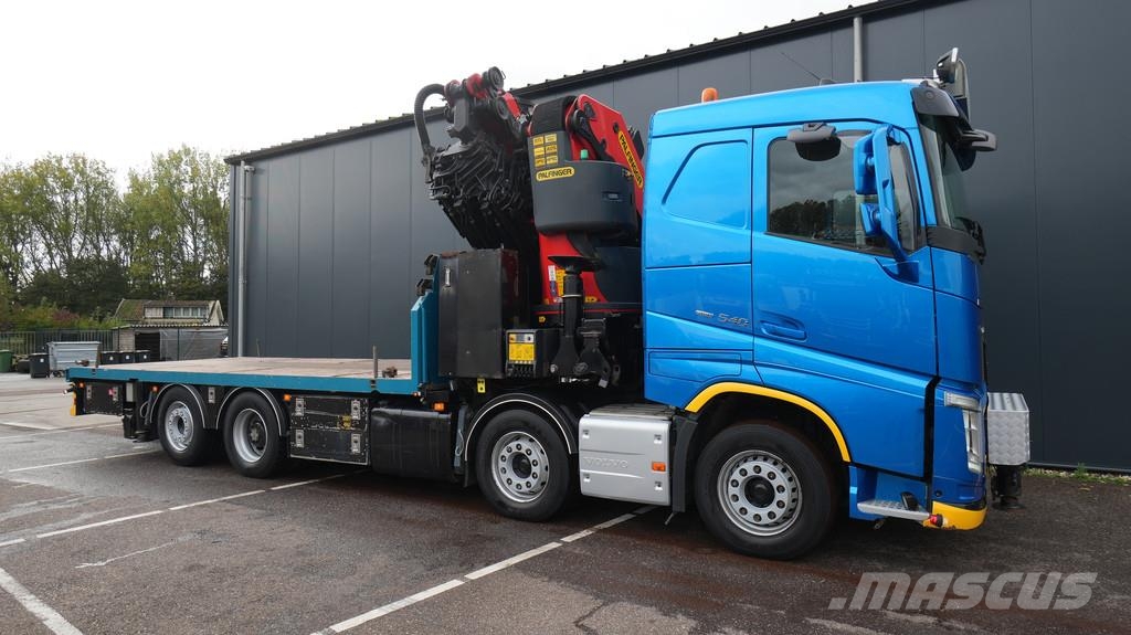 Volvo FH 540 8x2 flatbed truck with Palfinger PK 92002 c Prime Movers