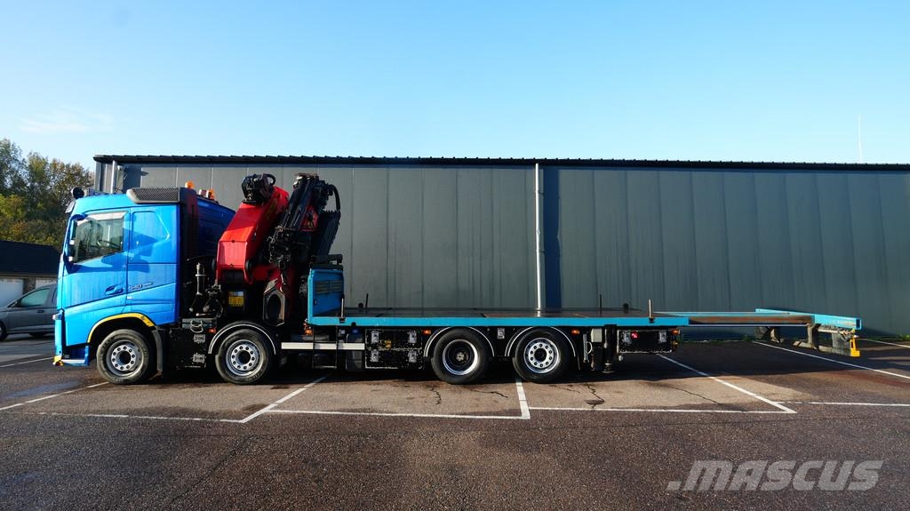 Volvo FH 540 8x2 flatbed truck with Palfinger PK 92002 c Prime Movers