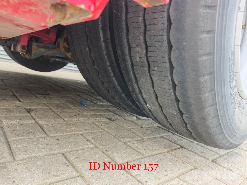 Broshuis 4 SLA-18-48 5.4 Meter extandable 12 Tons SL axles نصف مقطورة مسطحة منخفضة