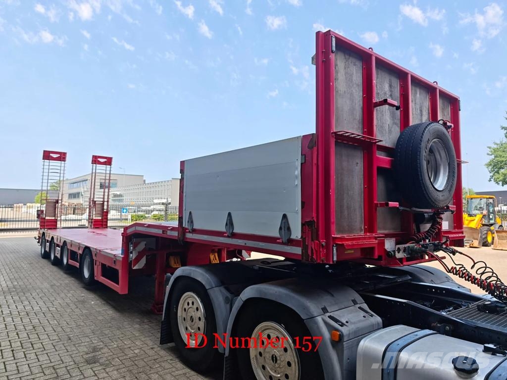 Broshuis 4 SLA-18-48 5.4 Meter extandable 12 Tons SL axles نصف مقطورة مسطحة منخفضة