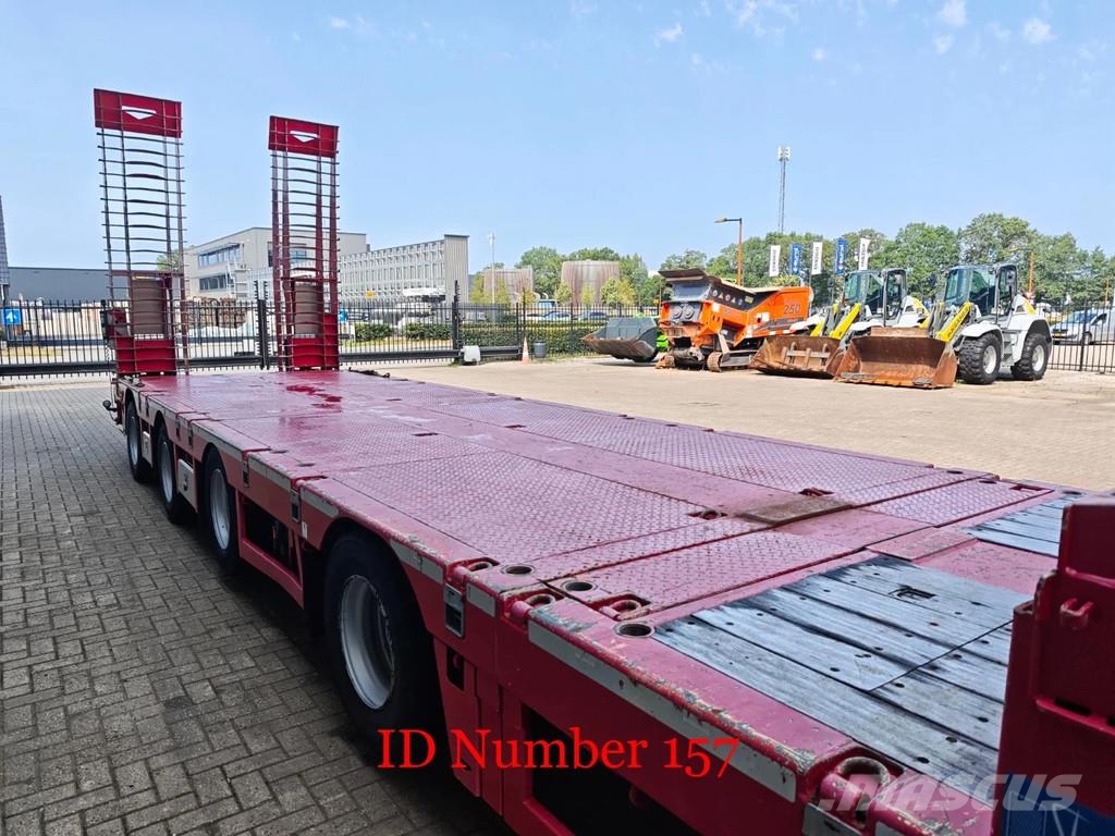 Broshuis 4 SLA-18-48 5.4 Meter extandable 12 Tons SL axles نصف مقطورة مسطحة منخفضة