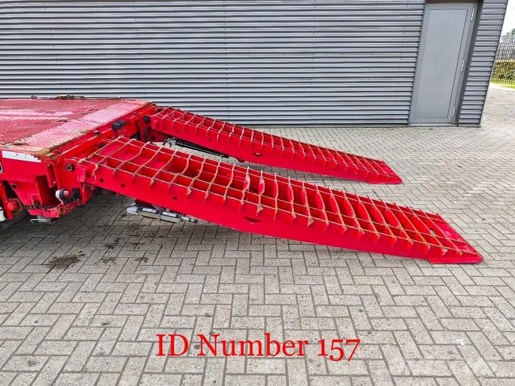 Broshuis 4 SLA-18-48 5.4 Meter extandable 12 Tons SL axles نصف مقطورة مسطحة منخفضة