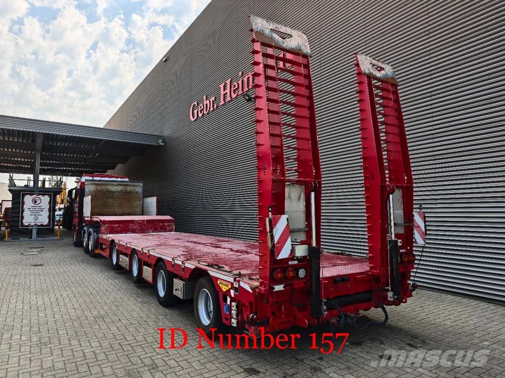 Broshuis 4 SLA-18-48 5.4 Meter extandable 12 Tons SL axles نصف مقطورة مسطحة منخفضة