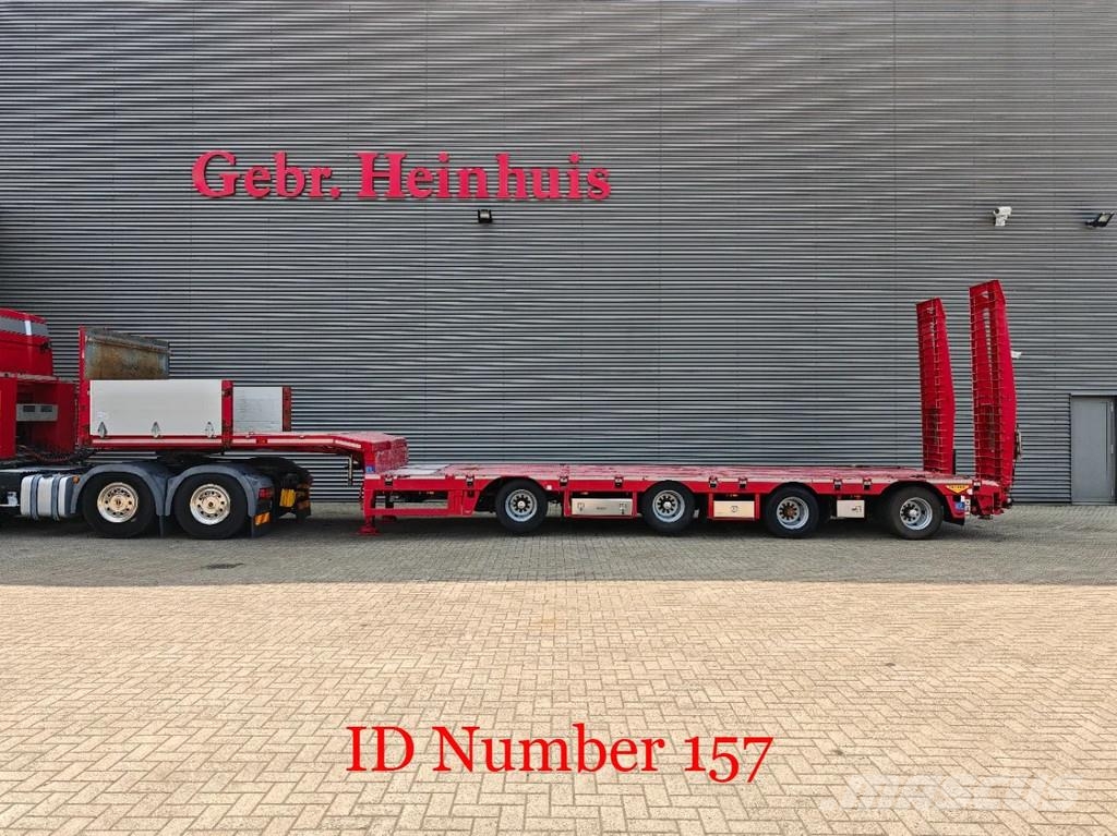 Broshuis 4 SLA-18-48 5.4 Meter extandable 12 Tons SL axles نصف مقطورة مسطحة منخفضة