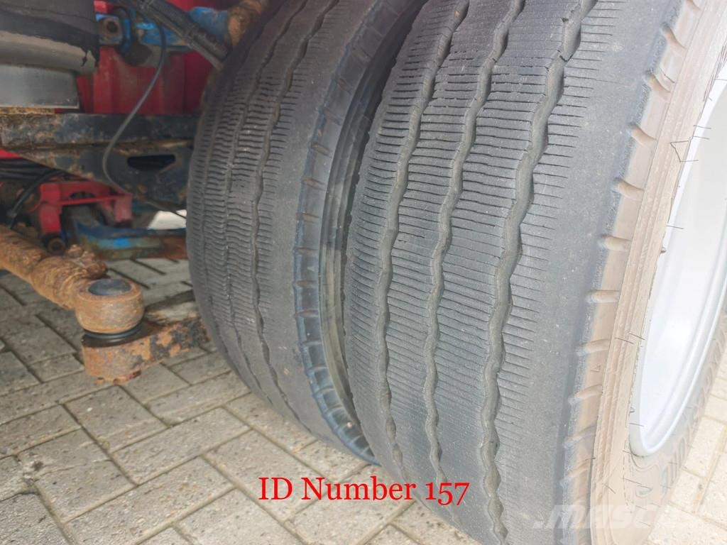 Broshuis 4 SLA-18-48 5.4 Meter extandable 12 Tons SL axles نصف مقطورة مسطحة منخفضة
