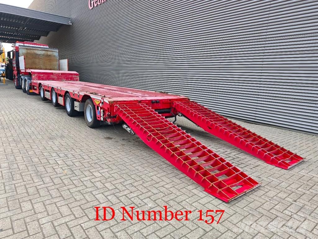 Broshuis 4 SLA-18-48 5.4 Meter extandable 12 Tons SL axles نصف مقطورة مسطحة منخفضة