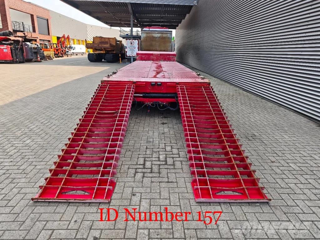 Broshuis 4 SLA-18-48 5.4 Meter extandable 12 Tons SL axles نصف مقطورة مسطحة منخفضة