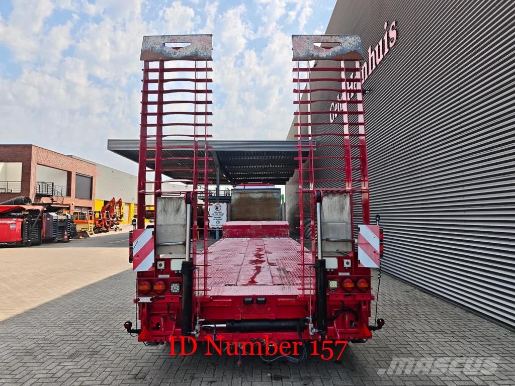 Broshuis 4 SLA-18-48 5.4 Meter extandable 12 Tons SL axles نصف مقطورة مسطحة منخفضة