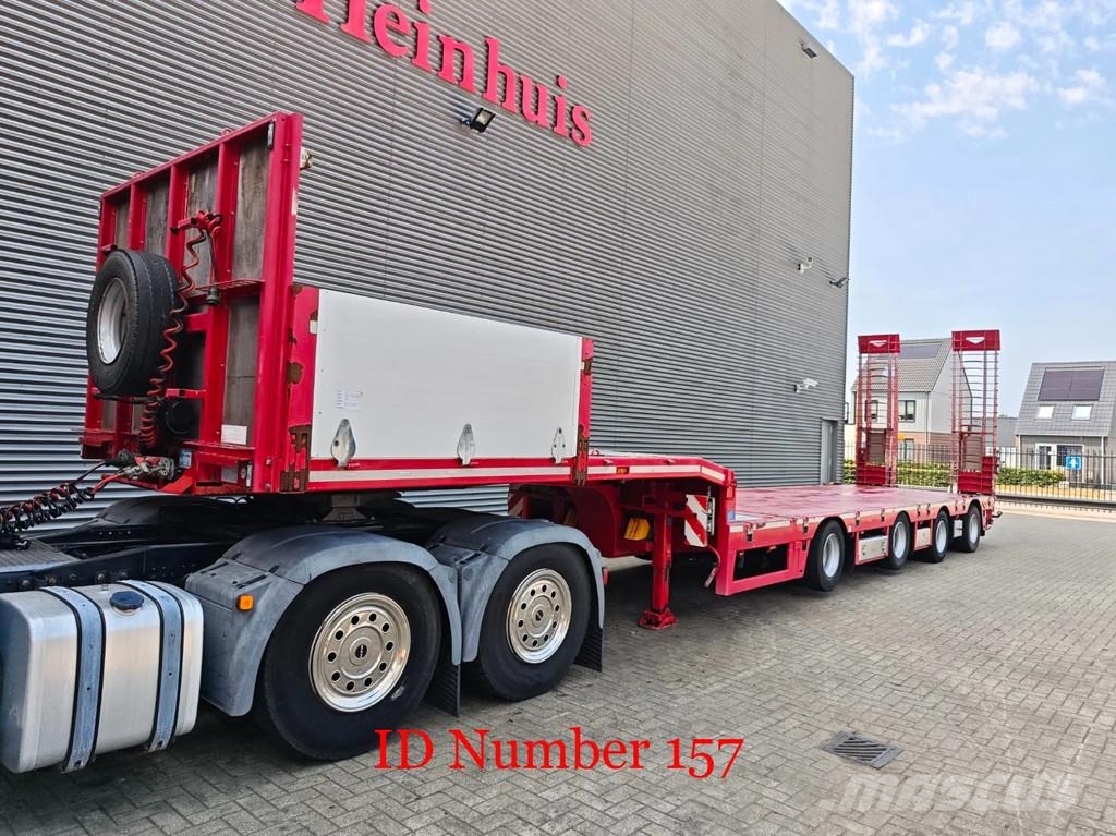 Broshuis 4 SLA-18-48 5.4 Meter extandable 12 Tons SL axles نصف مقطورة مسطحة منخفضة