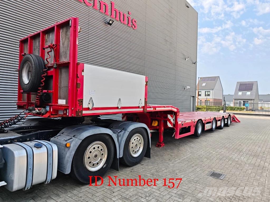 Broshuis 4 SLA-18-48 5.4 Meter extandable 12 Tons SL axles نصف مقطورة مسطحة منخفضة