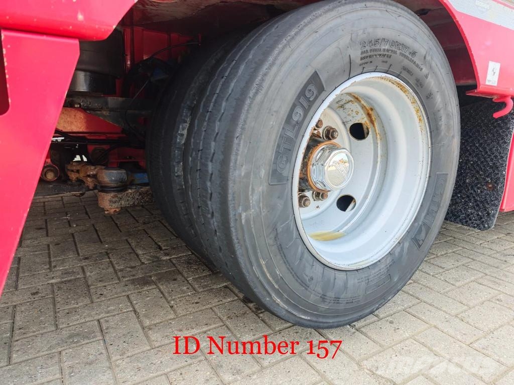 Broshuis 4 SLA-18-48 5.4 Meter extandable 12 Tons SL axles نصف مقطورة مسطحة منخفضة