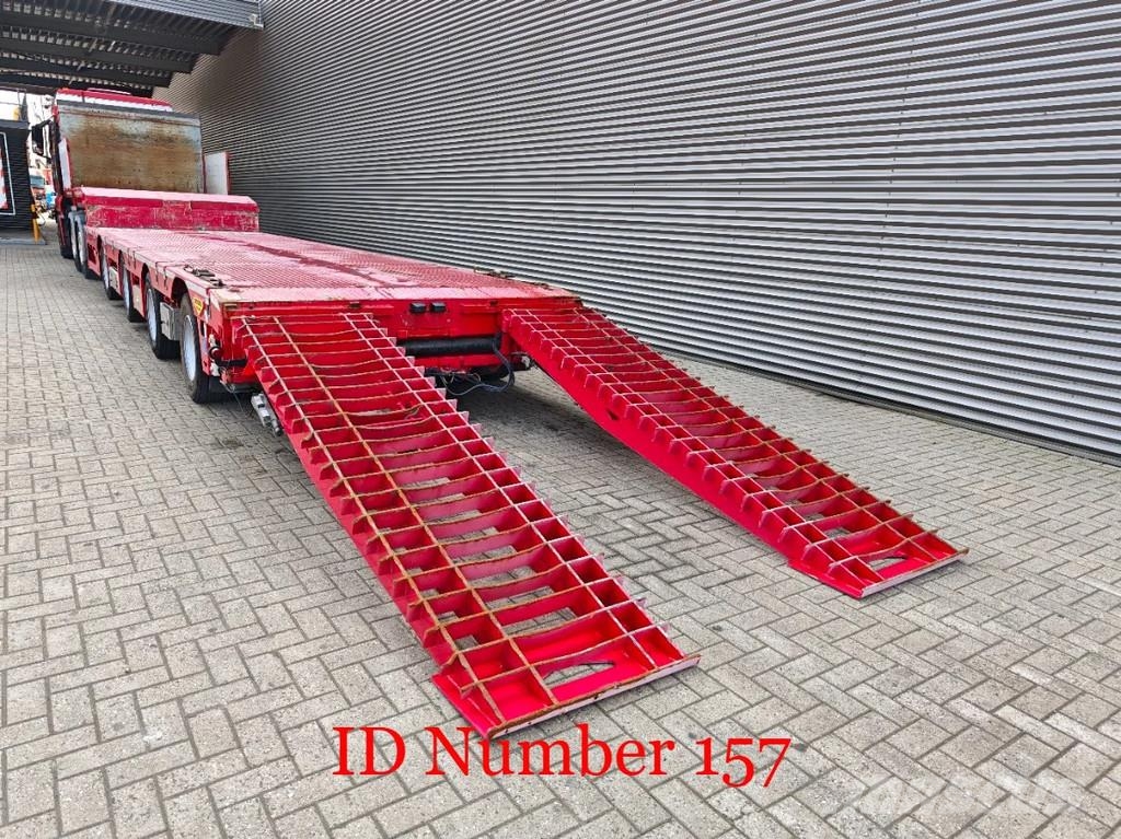 Broshuis 4 SLA-18-48 5.4 Meter extandable 12 Tons SL axles نصف مقطورة مسطحة منخفضة