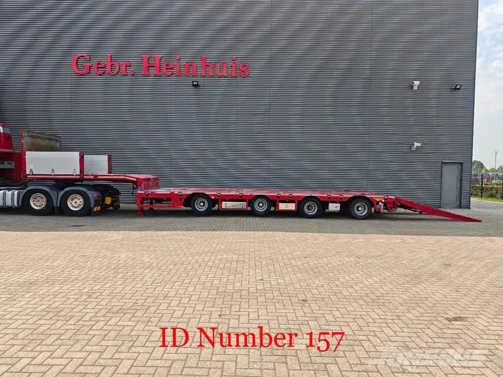 Broshuis 4 SLA-18-48 5.4 Meter extandable 12 Tons SL axles نصف مقطورة مسطحة منخفضة