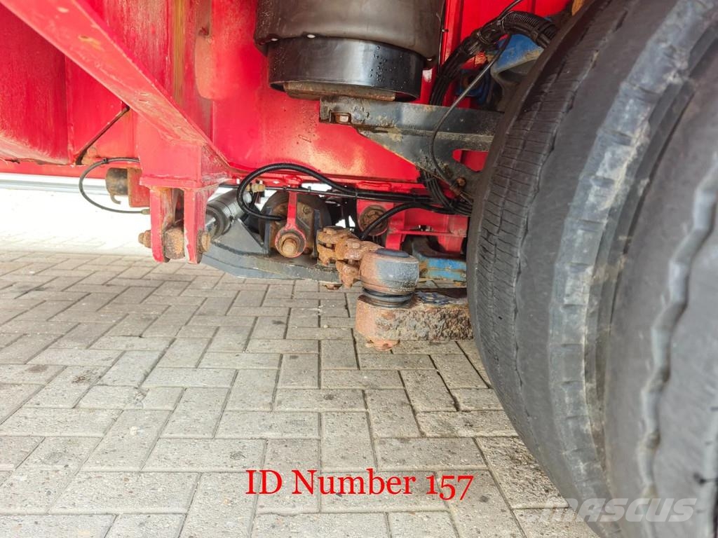 Broshuis 4 SLA-18-48 5.4 Meter extandable 12 Tons SL axles نصف مقطورة مسطحة منخفضة