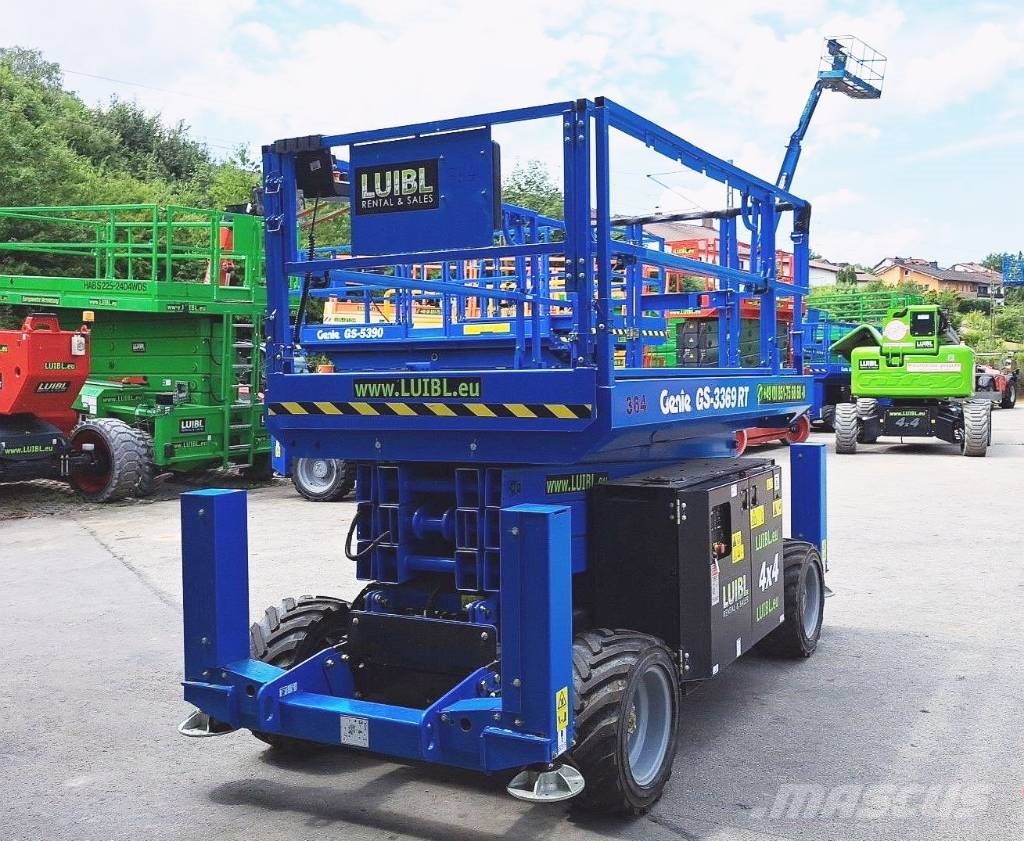 Genie GS 3369 RT, 4x4, 12m Scissor lift, Scherenbühne Nacelle ciseaux