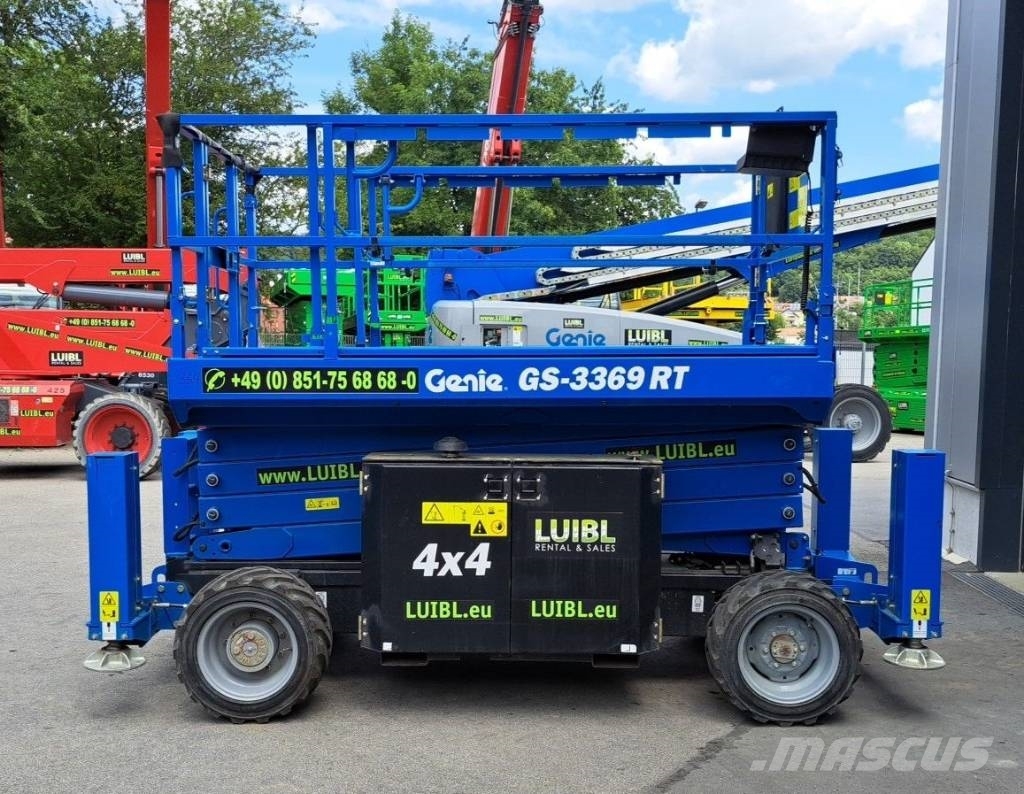 Genie GS 3369 RT, 4x4, 12m Scissor lift, Scherenbühne Nacelle ciseaux