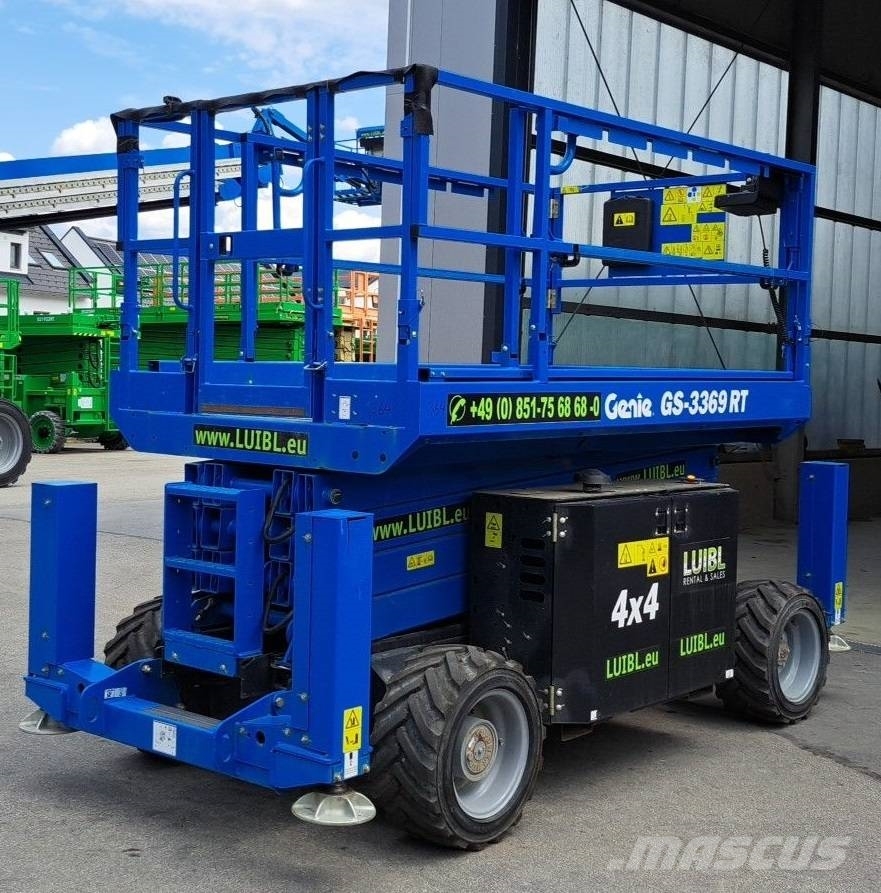 Genie GS 3369 RT, 4x4, 12m Scissor lift, Scherenbühne Nacelle ciseaux