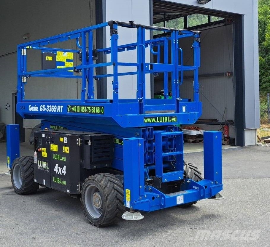 Genie GS 3369 RT, 4x4, 12m Scissor lift, Scherenbühne Nacelle ciseaux