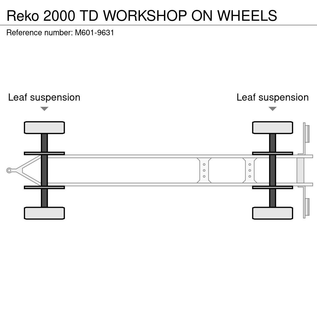Reko 2000 TD WORKSHOP ON WHEELS Platformos / Pakrovimas iš šono